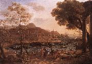 Harbour Scene with Grieving Heliades dfg, Claude Lorrain